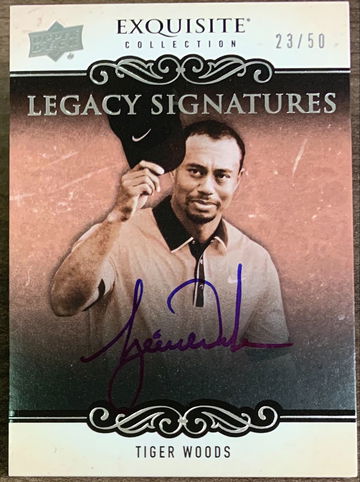 2013 Upper Deck Exquisite Collection Tiger Woods Legacy Collection