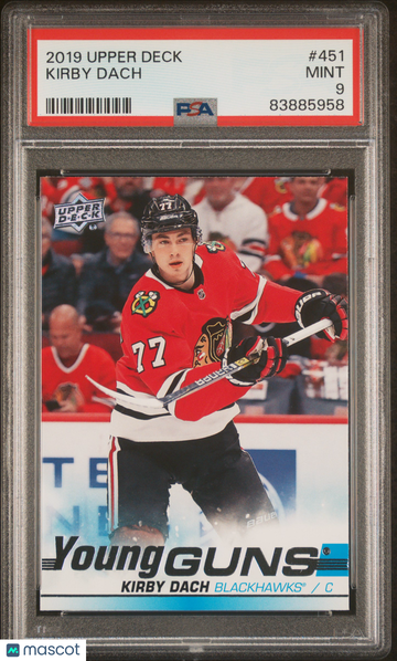2019 Upper Deck Kirby Dach #451 PSA 9
