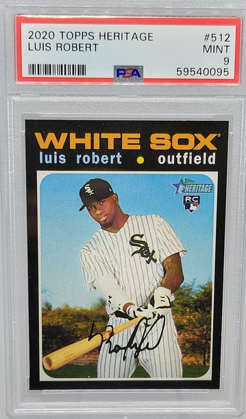 2020 Topps Heritage #512 Luis Robert RC PSA 9
