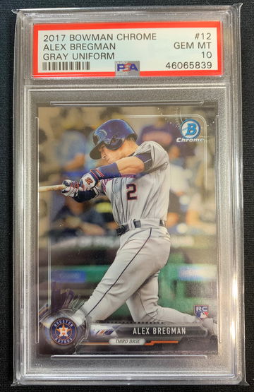 2017 Bowman Chrome Alex Bregman PSA 10