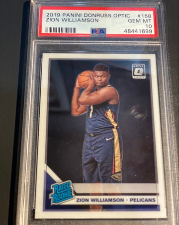 2019 Donruss Optic Zion Williamson Rookie #158 PSA 10