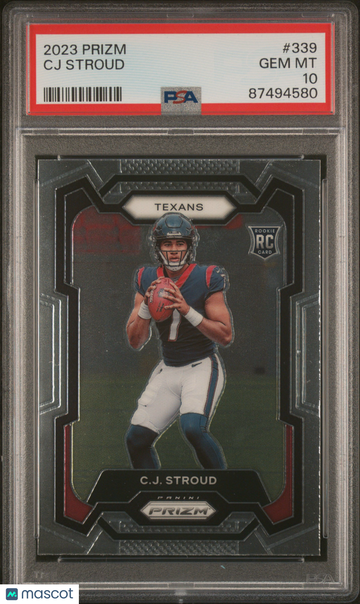 2023 Panini Prizm CJ Stroud #339 PSA 10 ROOKIE TEXANS