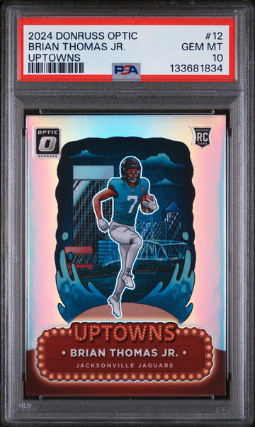 2024 Donruss Optic Uptowns Brian Thomas Jr. #12 PSA 10