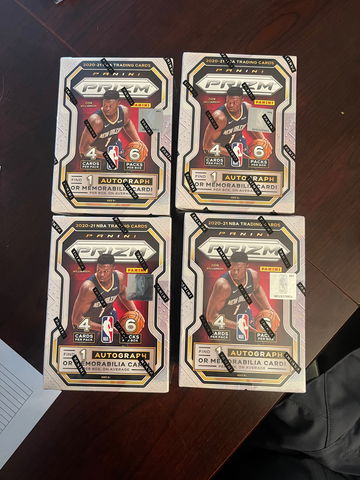 2020-21 Nba Prizm blaster box lot (4 boxes)