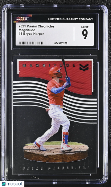 2021 Panini Chronicles Bryce Harper #3 Magnitude CGC 9