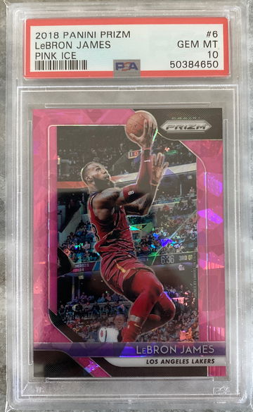 Lebron James Prizm Pink Ice PSA 10
