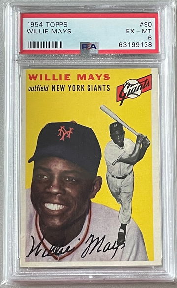 1954 Topps Willie Mays PSA 6