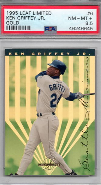 1995 Leaf Limited Gold Ken Griffey Jr PSA 8.5