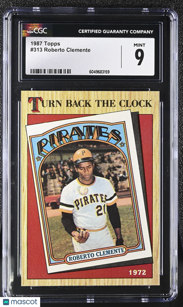 1987 Topps Roberto Clemente #313 CGC 9