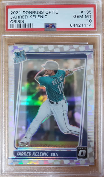 2021 Donruss Optic Baseball - Jarred Kelenic RC Crisis TP SSP! PSA GEM 10!