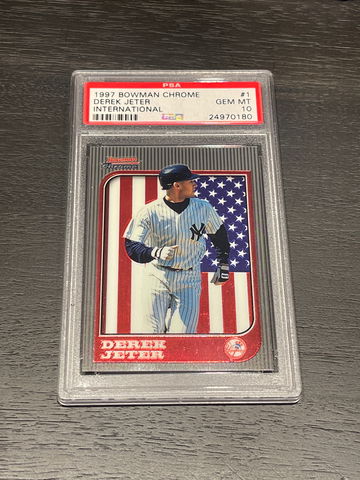 1997 Bowman Chrome International Derek Jeter PSA 10