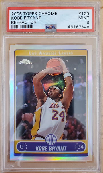 2006 Topps Chrome Kobe Bryant Refractor PSA 9