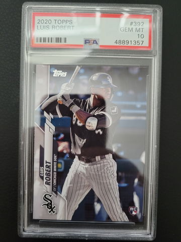 Luis Robert white Sox 2020 topps series 1 psa 10 392