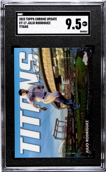 2023 Topps Chrome Update Titans Julio Rodriguez #CT-17 SGC 9.5