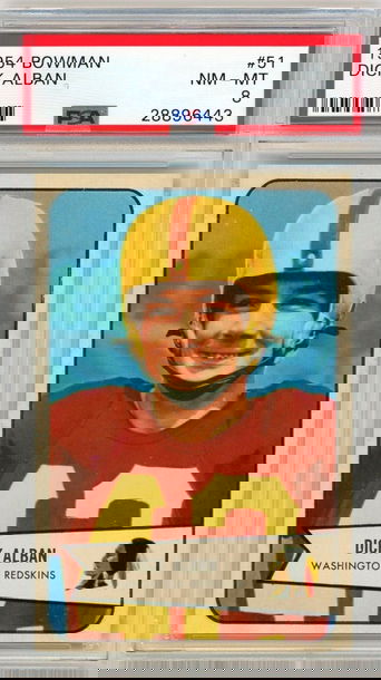 1954 Bowman Dick Alban #51 PSA 8 P1325