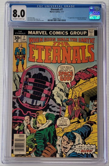 Eternals #7 CGC 8.0.   1ST APPEARANCES OF JEMIAH & TEFRAL