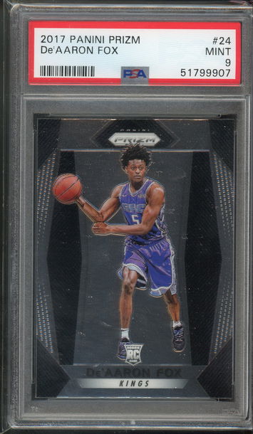 2017 Prizm De'Aaron Fox PSA 9