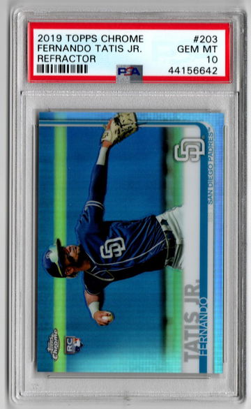 2019  Topps Chrome Refractor Fernando Tatis Jr. PSA 10