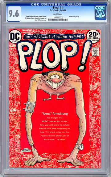 PLOP! #1 CGC 9.6 SERGIO ARAGONES & BERNIE WRIGHTSON ART BASIL WOLVERTON CVR 1973
