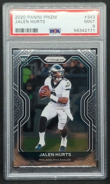 2020 Prizm Jalen Hurts RC PSA 9 #343 Rookie
