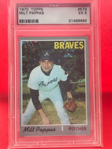 Milt Pappas 1970 Topps 576 PSA 5 EX