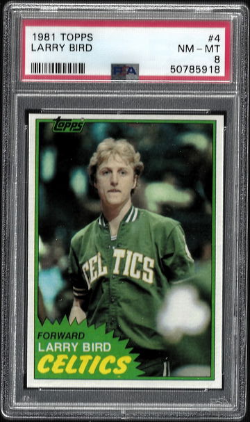 1981 Topps Larry Bird #4 PSA 8