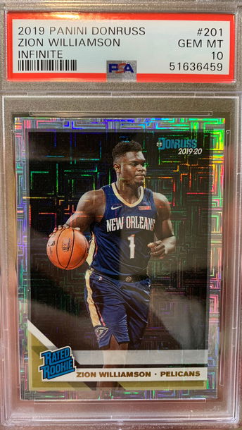 2019 Panini Donruss Infinite  Zion Williamson Psa 10