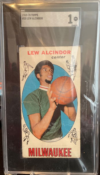 Lew Alcindor 1969-70 Topps SGC 1 Rookie