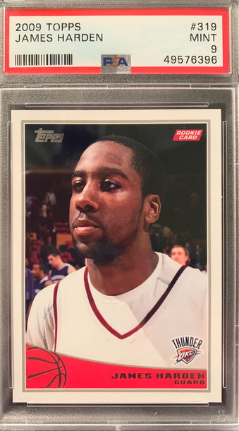 2009 Topps James Harden Rookie PSA 9 Mint
