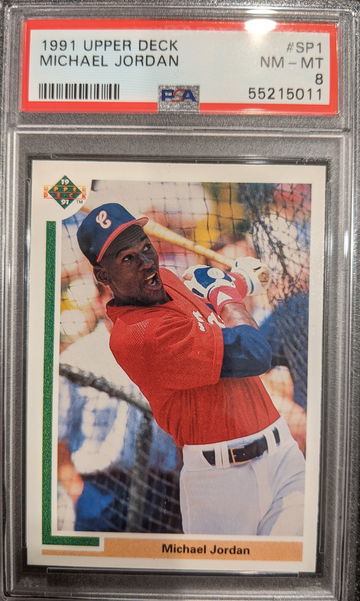 1991 Upper Deck Michael Jordan #SP1, PSA 8