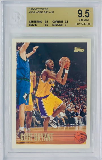 Kobe Bryant 1996 Topps 138 BGS 9.5