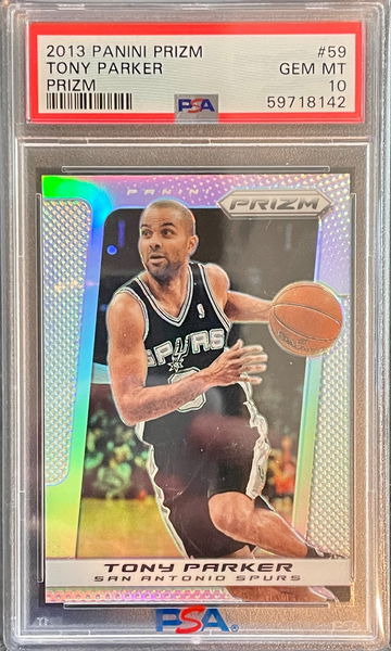 2013 Prizm 59 Tony Parker Silver Prizm PSA 10  POP 7