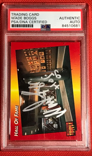 Wade Boggs HOF Auto HOF 05 Inscription PSA/DNA Red Sox Yankees
