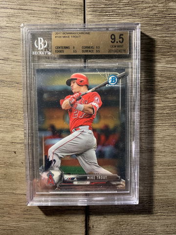 2017 Bowman Chrome Mike Trout BGS 9.5