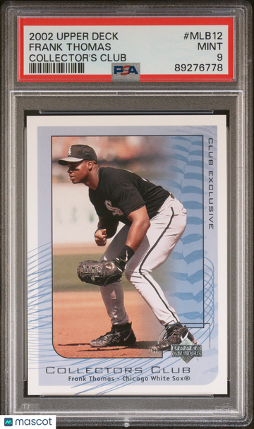 2002 Upper Deck Collector's Club Frank Thomas #MLB12 PSA 9