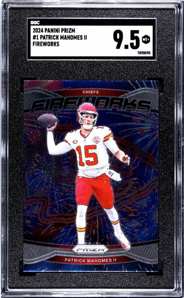 2024 Panini Prizm Fireworks Patrick Mahomes II #1 SGC 9.5