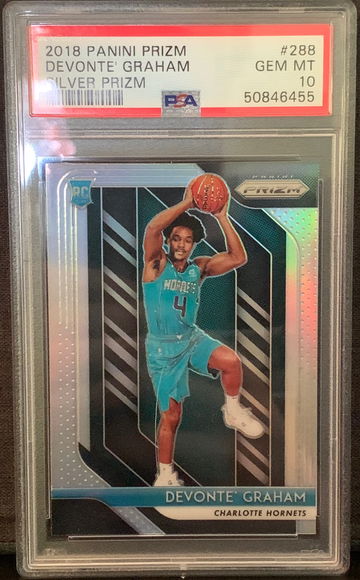 2018 Panini Prizm Devonte Graham Silver PSA 10