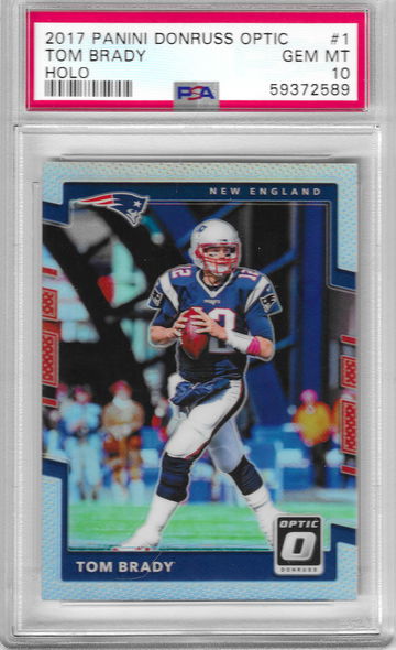2017 Optic Tom Brady HOLO PSA 10