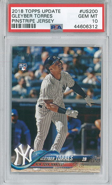 2018 Gleyber Torres Topps Update #US200 PSA 10 Yankees