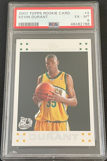 Kevin Durant 2007 Topps PSA 6