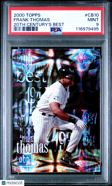 2000 Topps 20th Century's Best Frank Thomas #CB10 PSA 9