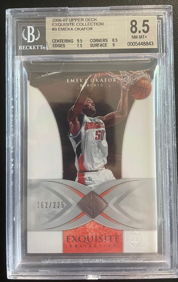 2006 Upper Deck Exquisite Collection #3 Emeka Okafor 162/235 BGS 8.5