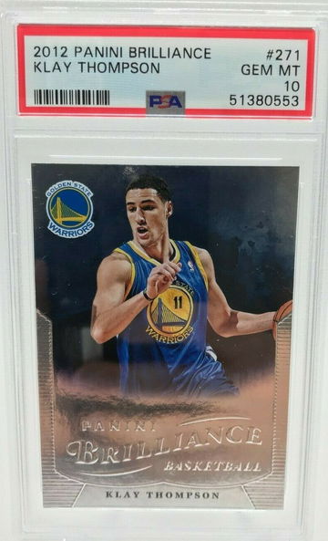 2012-13 Panini Brilliance Klay Thompson Rookie PSA Gem Mint 10 Card # 271