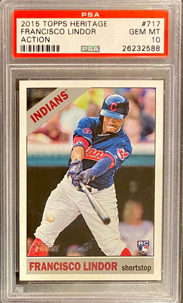 2015 Topps Heritage  Francisco Lindor - Action Variation