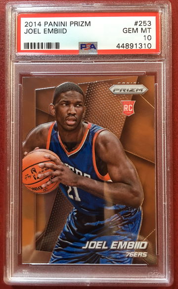 2014 Panini Prizm Joel Embiid PSA 10 Gem Mint