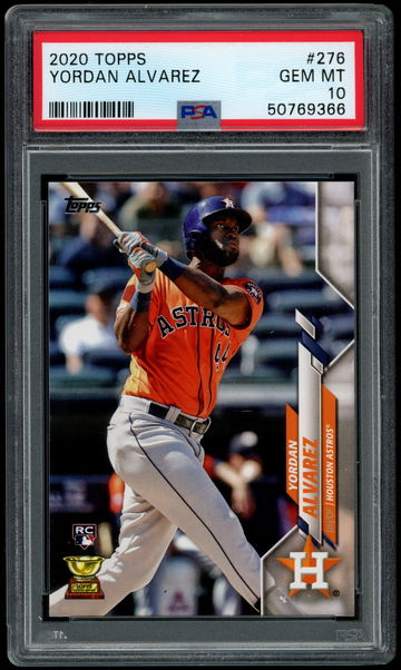 2020 Topps #276 Yordan Alvarez RC Rookie PSA 10 GEM MINT