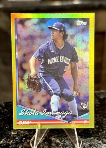 2024 Topps Archives Baseball SHOTA IMANAGA RC YELLOW FOIL SP🔥 Chicago CUBS