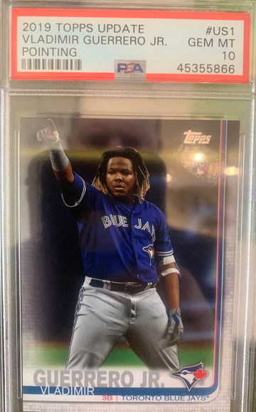 2019 topps update Vladimir Guerrero jr pointing variation SP