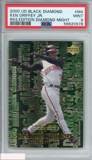 2000 UD BLACK DIAMOND ROOKIE EDITION DIAMOND MIGHT KEN GRIFFEY JR #M4 PSA 9 MINT
