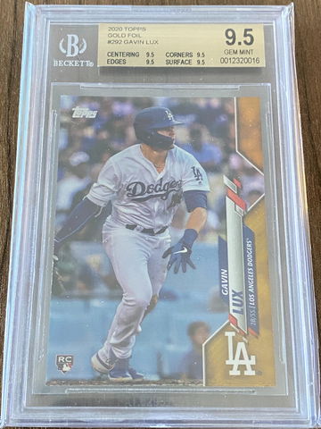 2020 Topps Gavin Lux Gold Foil BGS 9.5